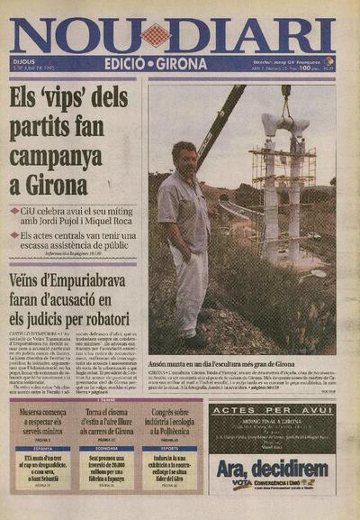 Nou Diari. Edició Girona. 3/6/1993. [Issue]