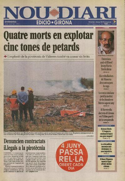 Nou Diari. Edició Girona. 4/6/1993. [Issue]