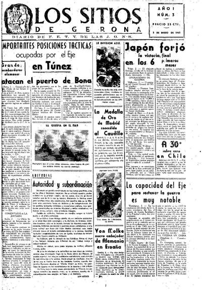 Sitios de Gerona, Los. 3/1/1943. [Issue]