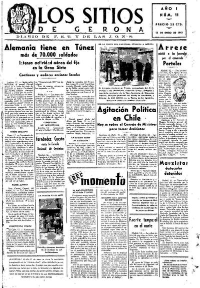 Sitios de Gerona, Los. 13/1/1943. [Issue]