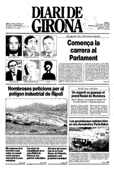 Diari de Girona. 7/1/1988. [Issue]
