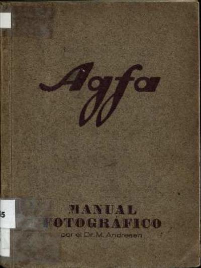 Agfa : Manual fotográfico [Monografia]