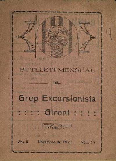 Butlletí del Grup Excursionista i Esportiu Gironí (GEiEG). 11/1921. [Issue]
