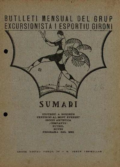 Butlletí del Grup Excursionista i Esportiu Gironí (GEiEG). 8/1922. [Exemplar]