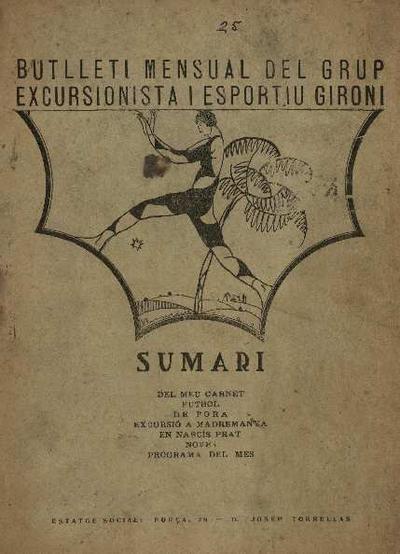 Butlletí del Grup Excursionista i Esportiu Gironí (GEiEG). 9/1922. [Exemplar]