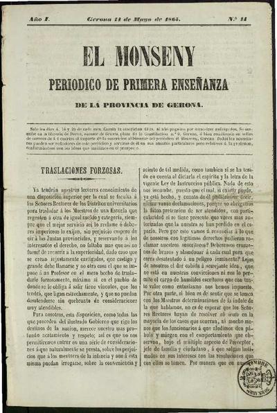 Monseny, El. 14/5/1865. [Issue]
