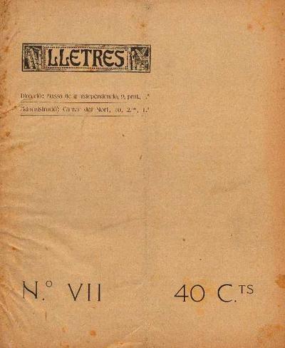 Lletres. 1/10/1907. [Issue]