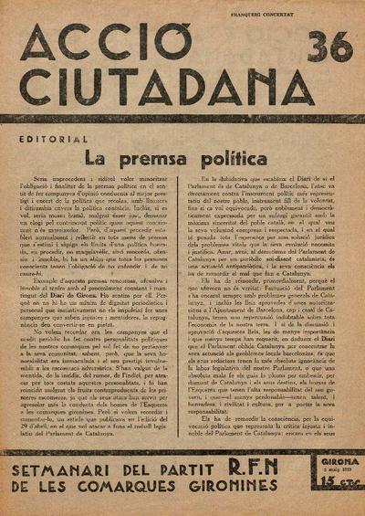 Accio ciutadana . 5/5/1933. [Issue]