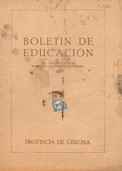 Boletín de Educación. 1/2/1935. [Issue]