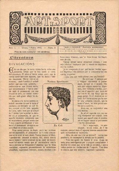 Art i Sport. 7/2/1915. [Ejemplar]