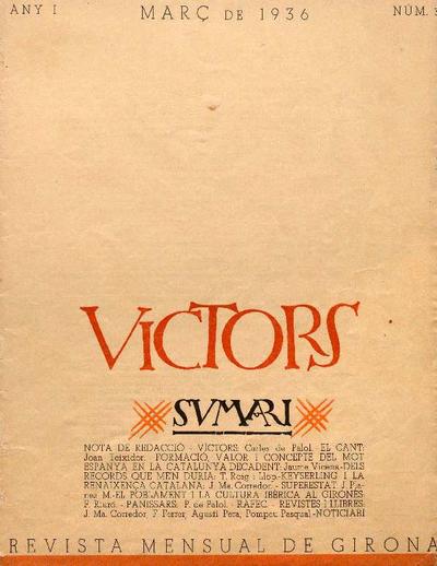 Víctors. 1/3/1936. [Ejemplar]