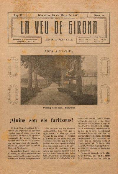 Veu de Girona, La. 23/3/1917. [Issue]