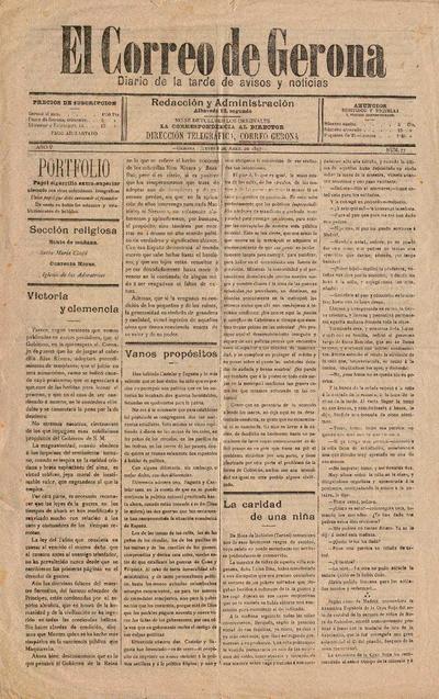 Correo de Gerona, El. 8/4/1897. [Issue]