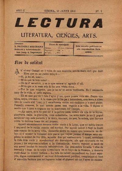 Lectura. 15/1/1911. [Issue]