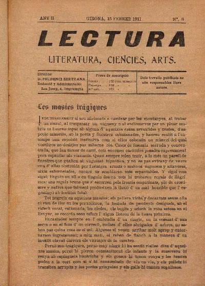 Lectura. 15/2/1911. [Issue]