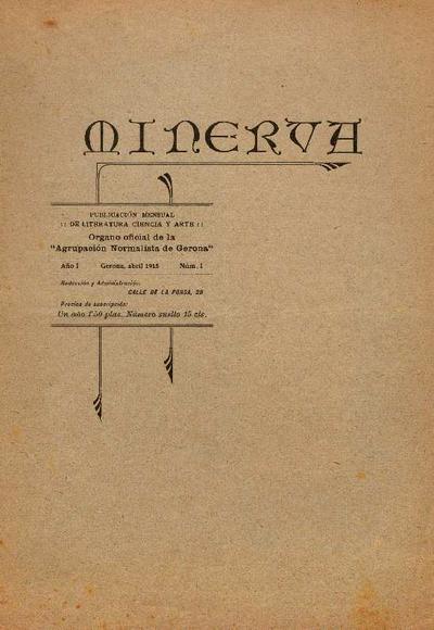 Minerva. 1/4/1915. [Ejemplar]