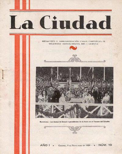 Ciudad, La. 9/11/1929. [Issue]
