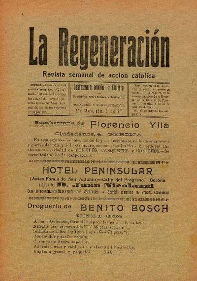 Regeneración, La. 13/3/1909. [Exemplar]