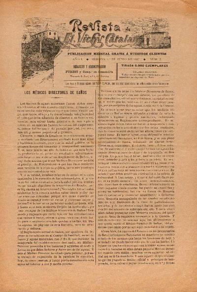 Revista de "El Vichy Catalan". 1/6/1897. [Ejemplar]