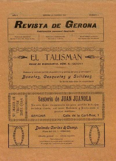 Revista de Gerona. 15/2/1913. [Ejemplar]